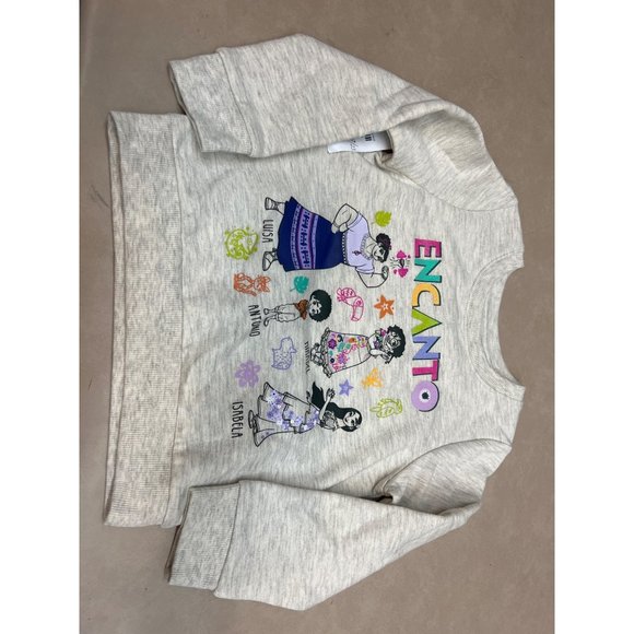 Toddler Girls' Disney Encanto Printed Pullover Sweatshirt Beige 3T - Picture 7 of 7